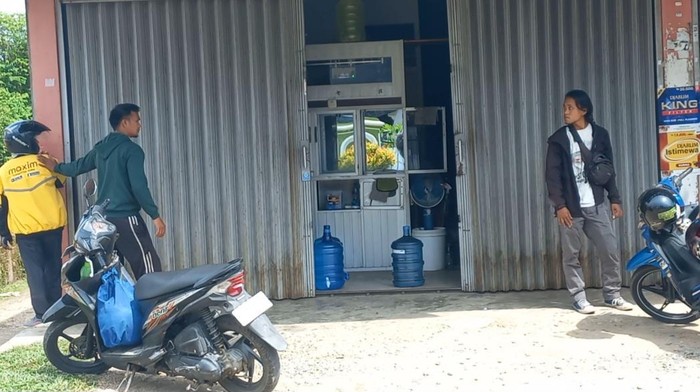 Lokasi pencurian motor.