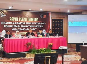 KPU NTB Tetapkan DPT Pemilu 2024 Sebanyak 3,9 Juta Pemilih