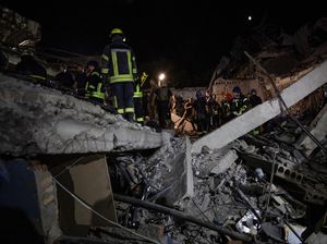 Sisa-sisa Serangan Rudal Rusia yang Menghantam Kramatorsk Ukraina