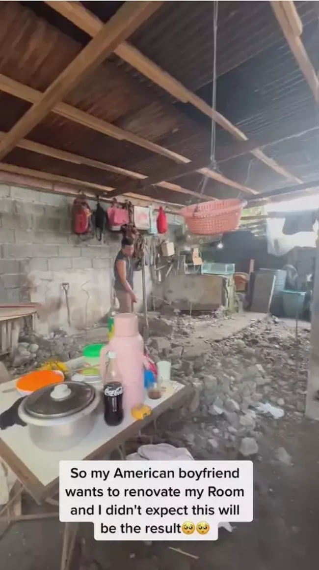 Kalau sudah cinta, seseorang pasti akan melakukan apapun demi menyenangkan pasangannya. Seorang perempuan asal Filipina berbagi unggahan di TikTok soal kekasihnya yang berasal dari Amerika Serikat mengutarakan rasa sayang lewat renovasi kamar. (Foto: TikTok/@yourkagudgurl)