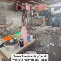 Kalau sudah cinta, seseorang pasti akan melakukan apapun demi menyenangkan pasangannya. Seorang perempuan asal Filipina berbagi unggahan di TikTok soal kekasihnya yang berasal dari Amerika Serikat mengutarakan rasa sayang lewat renovasi kamar. (Foto: TikTok/@yourkagudgurl)