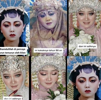 Unggahan makeup artist viral, dia dipercaya dari turun temurun merias keluarga klien sejak tahun 1990.