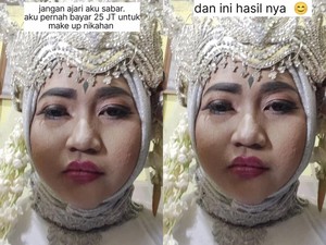 Zonk! Pengantin Ini Bayar Makeup Rp 25 Juta, Hasilnya Bikin Mau Nangis