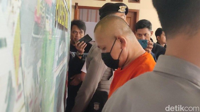 YN, oknum guru SMP di Ciamis yang mencabuli belasan siswanya.