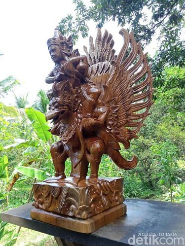 Karya seni buatan Ikbal. (Bahtiar/detikcom)