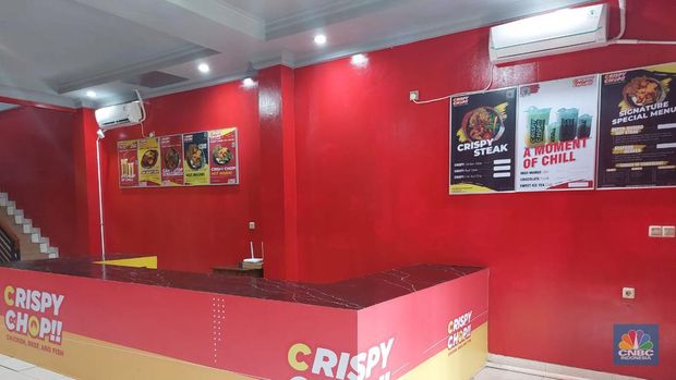 Pemanfaatan model harga dalam menu ini juga diterapkan di Crispy Chop Steak House yang berlokasi di Sumur Batu, Kemayoran, Jakarta Pusat. (CNBC Indonesia/Arrijal Rachman)