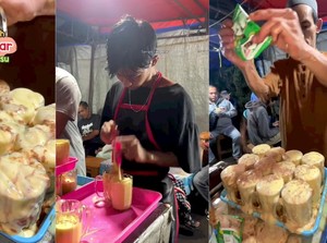 Teh Talua Khas Bukittinggi Viral, Porsinya Ekstrem Luber!