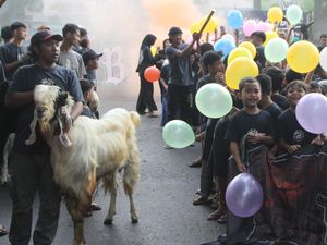 Unik, Tradisi Pawai Hewan Kurban di Malang