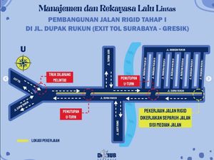 Daftar Jalan Ditutup dan Pengalihan Lalin Imbas Betonisasi Exit Tol Dupak