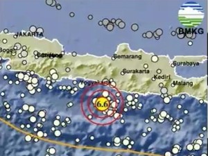 Gempa Bantul M 6,6 Terasa di Jatim