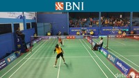 Pertandingan pun masuk rubber game. Di sini Jihan dan Raisya sama-sama tampil ngotot merebut poin. Foto: Rifqi Ardita W/detikcom