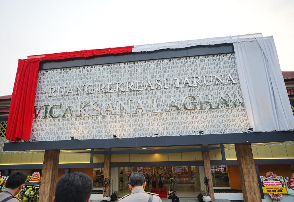 Kapolri Jenderal Listyo Sigit Meresmikan Ruang Rekreasi Taruna Wicaksana Laghawa