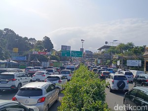 Puncak Diserbu Wisatawan, Polisi Berlakukan One Way