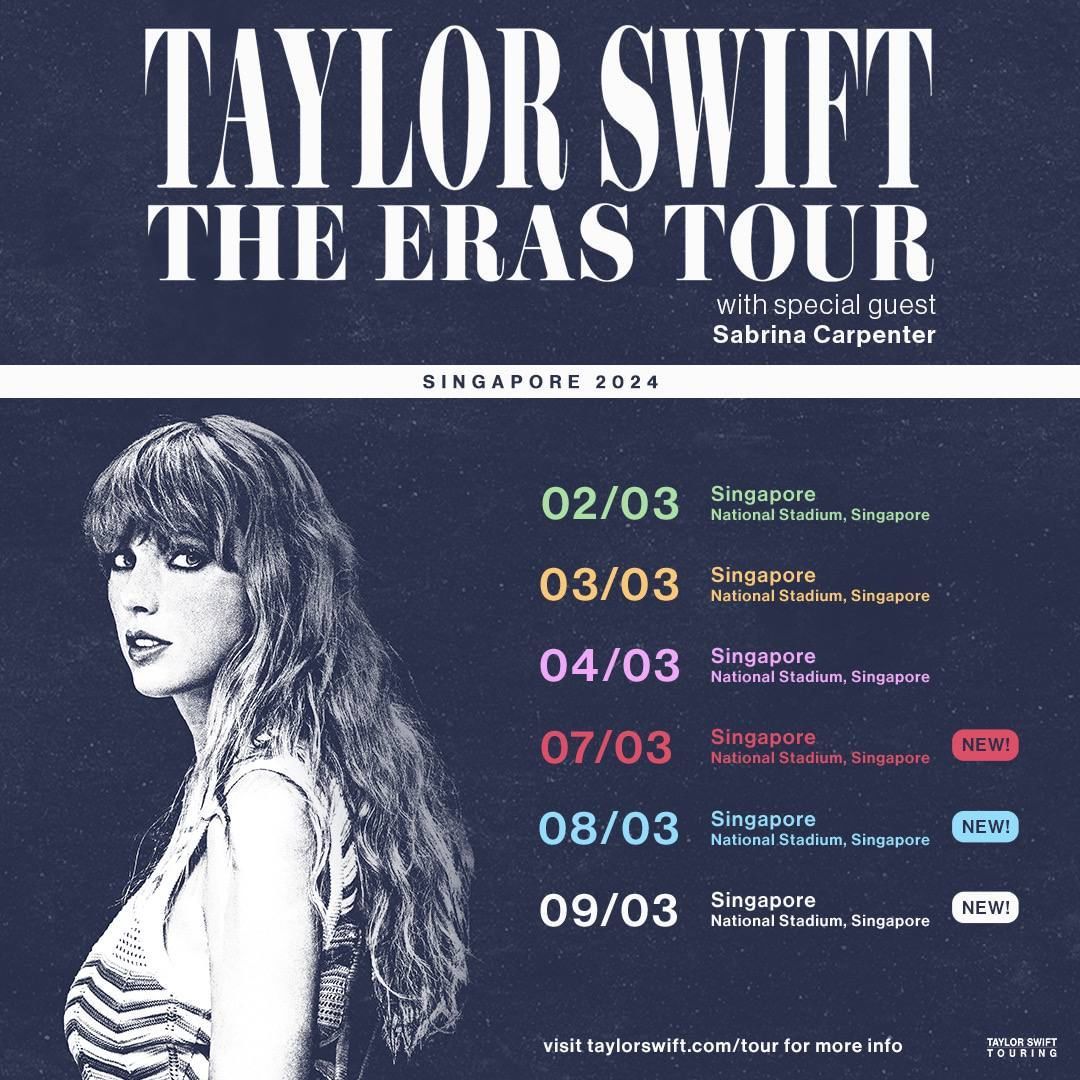 Jadwal dan Harga Tiket Taylor Swift Singapore 2024, Catat!