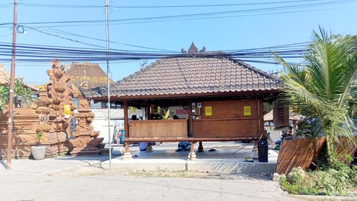 Pos pangkalan komunitas transport di Canggu, Kuta Utara, Badung. (Agus Eka/detikBali)
