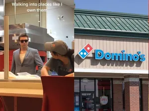 Kocak! Pelanggan Ini Kecoh Restoran Pizza dengan Berbusana Necis