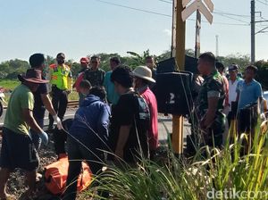 Emak-emak Tewas Tertabrak KA Kahuripan di Perlintasan Juwiring Klaten
