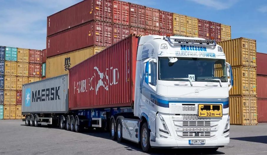Truk Listrik Volvo kuat angkut muatan 74 ton.