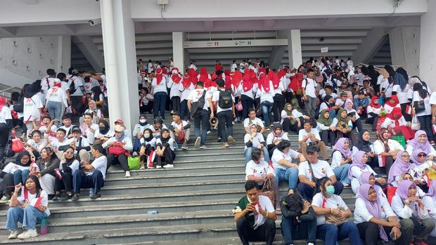 Antusias warga penuhi GBK di Hari Bhayangkara ke-77 (Rumondang/detikcom)