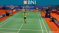 Di gim kedua, Berlian gantian meraih kemenangan. Ia mengalahkan Divya dengan 21-10. Foto: Rifqi Ardita W/detikcom