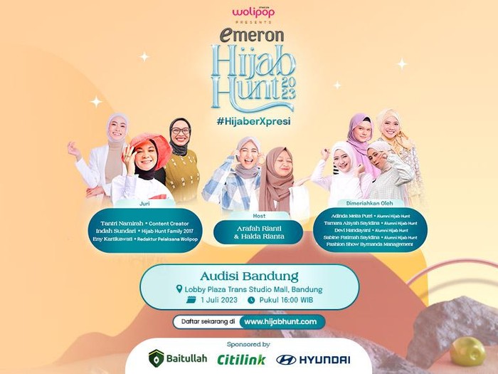 Emeron Hijab Hunt 2023 di Bandung.