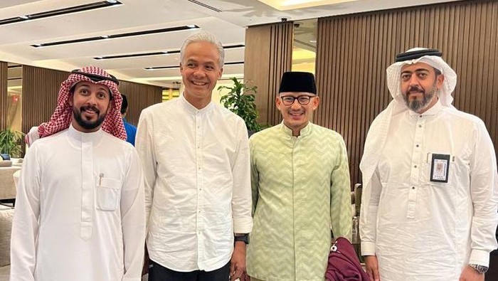 Ganjar dan Sandiaga di Bandar Jeddah