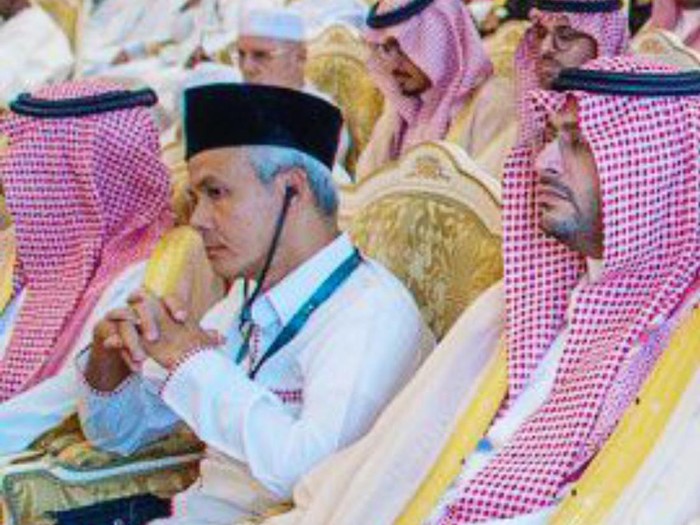 Ganjar Pranowo di acara pertemuan bersama Pangeran MBS di Arab Saudi. (istimewa)