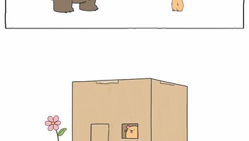 Dikiranya mau pindahan, ternyata kardusnya malah jadi tempat tinggalnya. Foto: (Dok. Bored Panda).