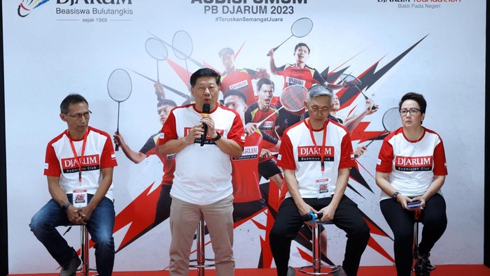 Konferensi pers audisi PB Djarum 2023, Sabtu (1/7/2023)
