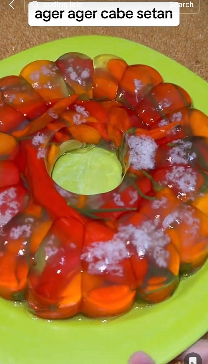 Kreasi Agar-Agar Ekstrem ala TikToker Ini, Pakai Cabe hingga Lele
