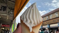 Tak lupa Nikita Willy juga beli es krim. Es krim yang lembut di pasar Tsukiji yang viral menjadi sasarannya. Foto: Instagram/nikitawillyofficial94