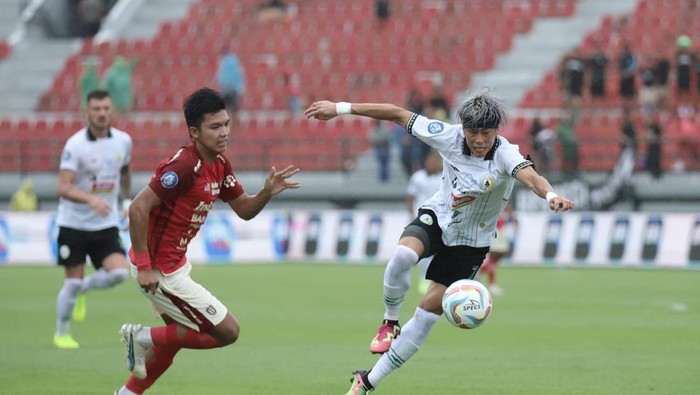 PSS Sleman jungkalkan tuan rumah Bali United 1-0 di Stadion I Wayan Dipta Gianyar, Sabtu (1/7/2023)