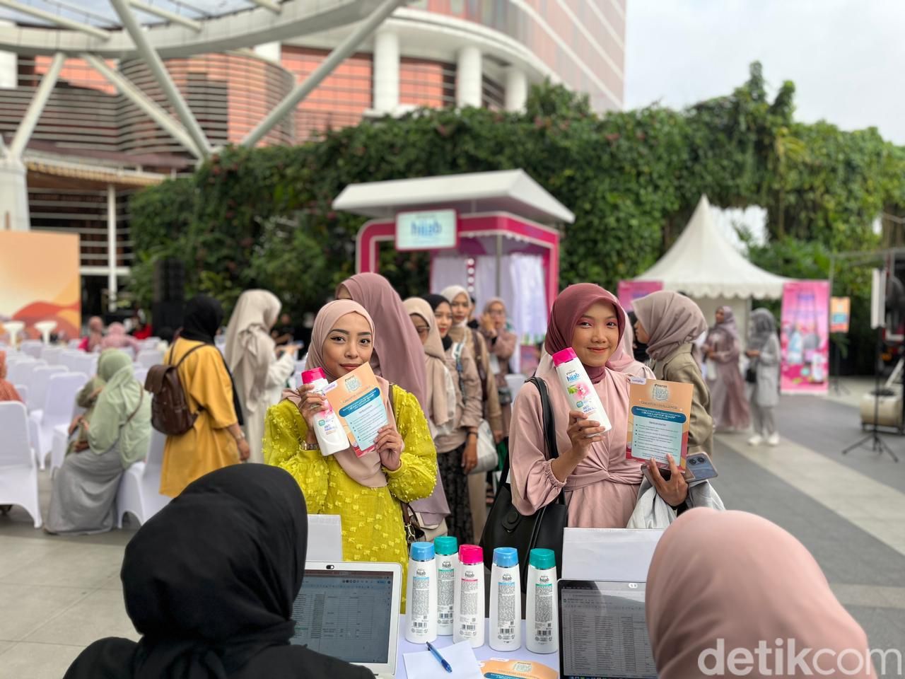 Suasana audisi Emeron Hijab Hunt 2023 di Bandung.