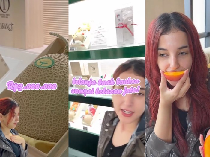 Belanja Buah Sultan di Jepang, Tasya Farasya Habiskan Belasan Juta!