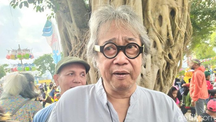 Butet Kartaredjasa di Alun-alun Kota Magelang, Minggu (2/7/2024).