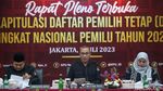 Momen KPU Gelar Pleno Rekapitulasi DPT Pemilu 2024