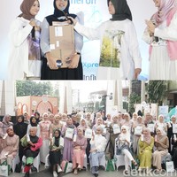 Para peserta terlihat antusias dan mengikuti rangkaian acara sampai habis. Ada juga momen pembagian doorprize yaitu berupa satu buah laptop kepada para peserta yang aktif selama acara berlangsung. Foto: Dok. @hijabhunt.