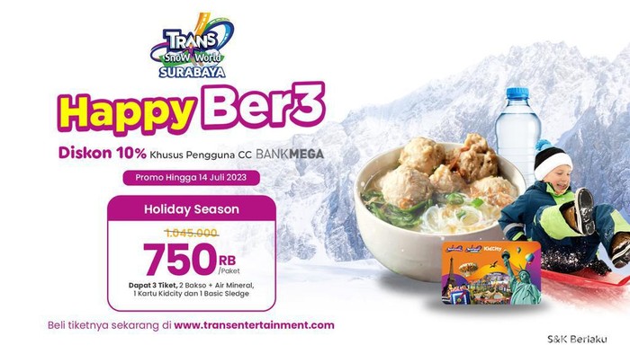 Promo menarik Trans Snow World Surabaya