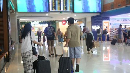 Suasana Bandara Ngurah Rai, Badung, Bali.