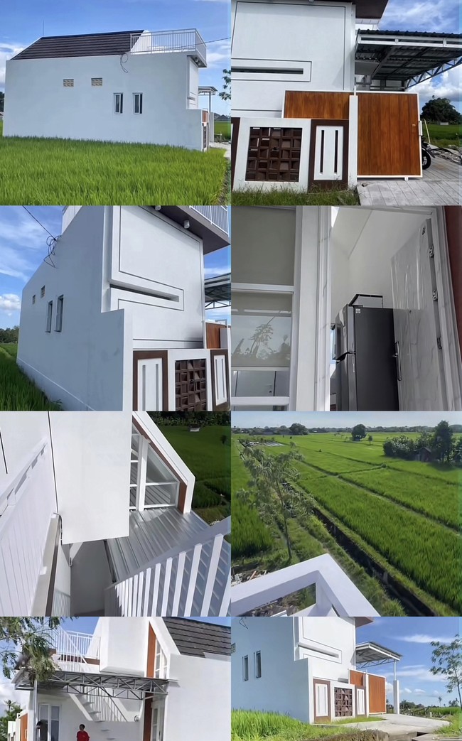 Unggahan tentang bangunan rumah aesthetic di tengah sawah itu sudah ditonton lebih dari 179,8 ribu Views dan langsung mendapatkan banjir komentar dari warganet. Idaman banget, ucap akun TikTok @ChalzzzpakeZET. Cuma takut ular kalau dekat sawah, saut akun @gemini89. Kira-kira habis berapa ka? tanya akun @Adeliashop78. Foto: Dok. TikTok @maswindo_jombang.