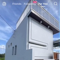 Unggahan tentang rumah di sawah itu mulai viral berawal dari akun TikTok @maswindo_jombang. Bangunan rumah yang berwarna putih ini memiliki dua lantai dengan konsep yang minimalis. Foto: Dok. TikTok @maswindo_jombang.