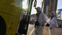 Bus Shalawat yang mengantarakan jamaah indonesia ke Masjidil Haram mulai beroperasi kembali usai berhenti saat puncak ibadah haji.