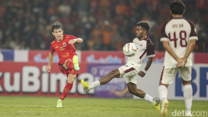 Tidak ada pemenang dalam pertandingan Liga 1 2023/2024 antara Persija Jakarta kontra PSM Makassar. Laga berakhir imbang 1-1, Senin (3/7/2023).