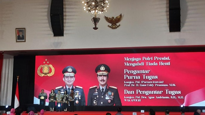 Gatot Eddy sampaikan salam perpisahan ke Polri (Yogi-detikcom)