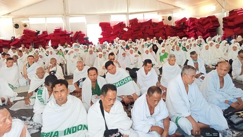 Kondisi terkini jemaah haji asal Nusa Tenggara Barat di Arab Saudi. (Kemenag NTB)
