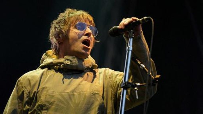 Liam Gallagher Liam Gallagher performes during a concert at the South of the Sun festival in Soendermarken in Copenhagen, on June 10,2022. (Photo by Emil Helms / Ritzau Scanpix / AFP) / Denmark OUT