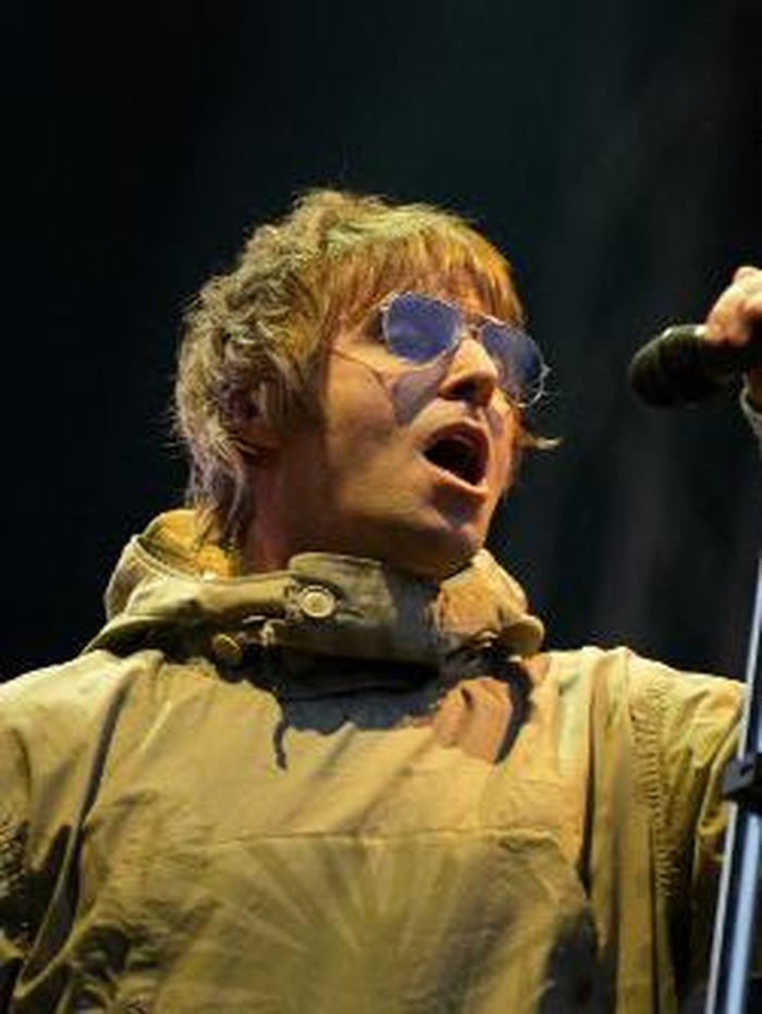 Liam Gallagher Liam Gallagher performes during a concert at the South of the Sun festival in Soendermarken in Copenhagen, on June 10,2022. (Photo by Emil Helms / Ritzau Scanpix / AFP) / Denmark OUT