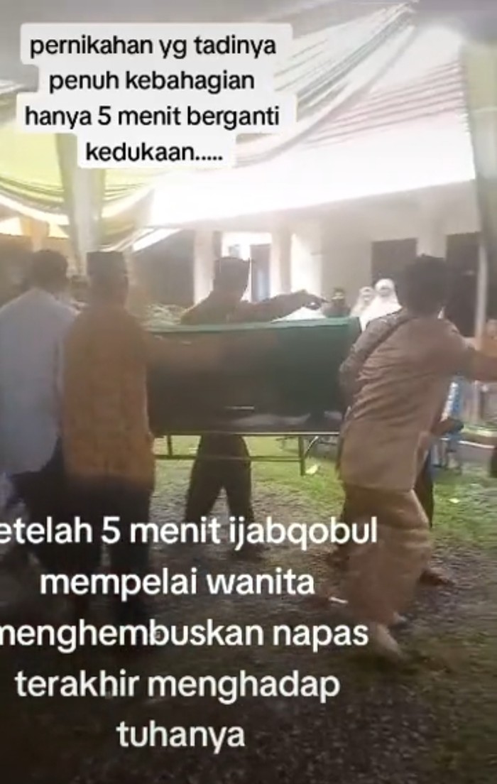 Mempelai wanita di Palembang meninggal 5 menit setelah ijab kabul