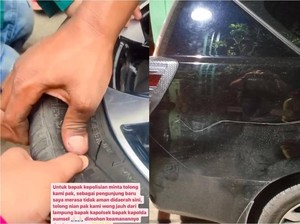 2 dari 3 Mobil Wisatawan yang Dibaret Pria Berpedang Milik Keluarga Polisi