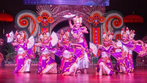 Utsawa (Parade) Palegongan Klasik Khas dari Sanggar DJ. Kepakisan, Kelurahan Banjar Tengah, Kecamatan Negara, Duta Kabupaten Jembrana di PKB 2023. (IST)